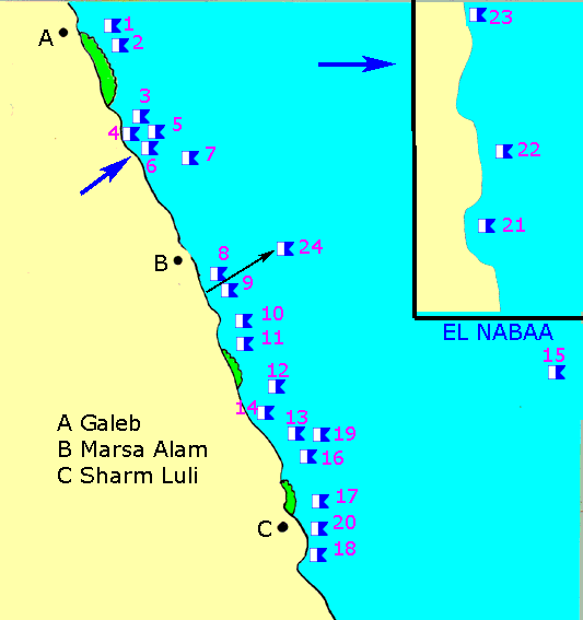 Sites du Sud, extrait de Dive The Red Sea